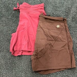 2 pairs athletic shorts